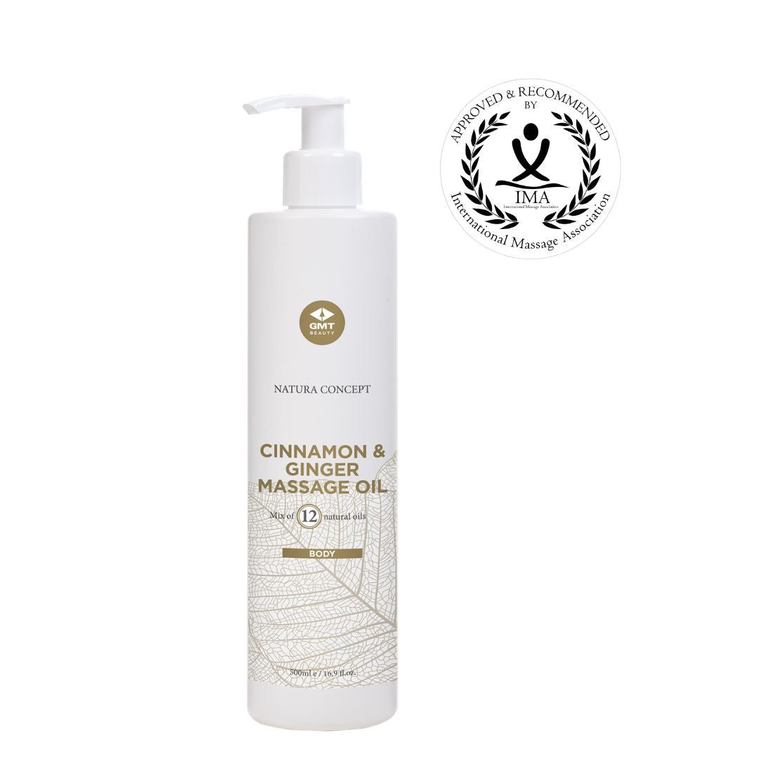 CINNAMON & GINGER MASSAGE OIL, 500ml – GMT BEAUTY