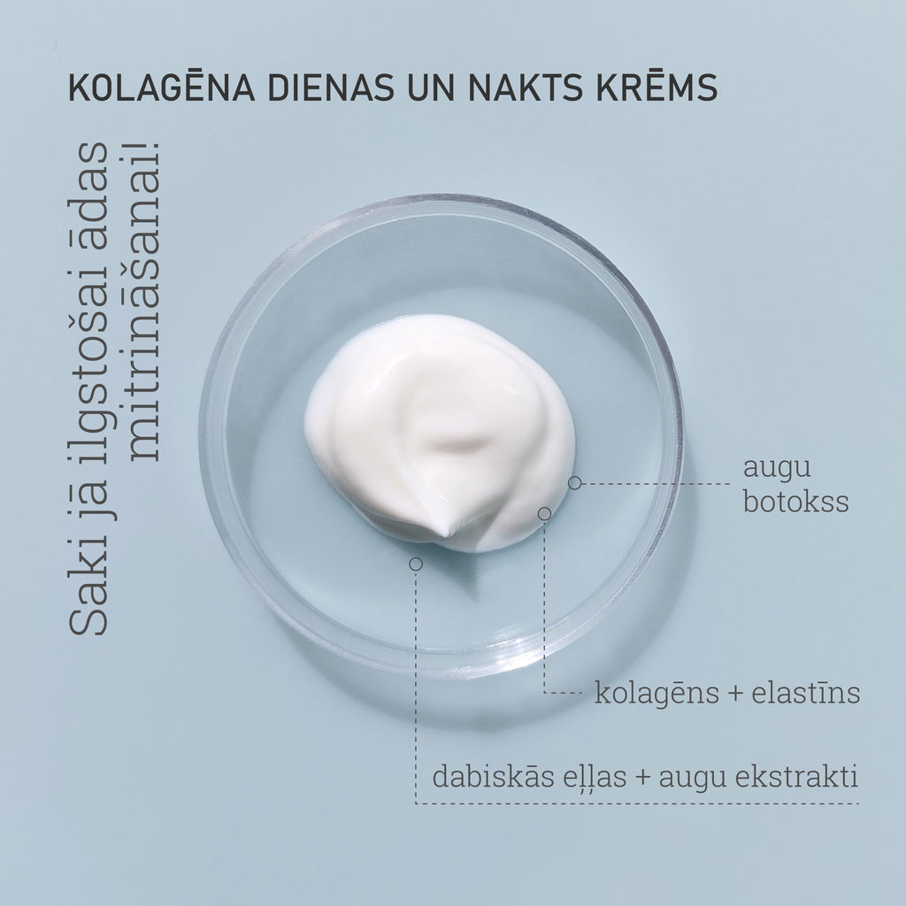 Kolagēna kosmētikas līnijas dienas un nakts krēms ar botoksa efektu