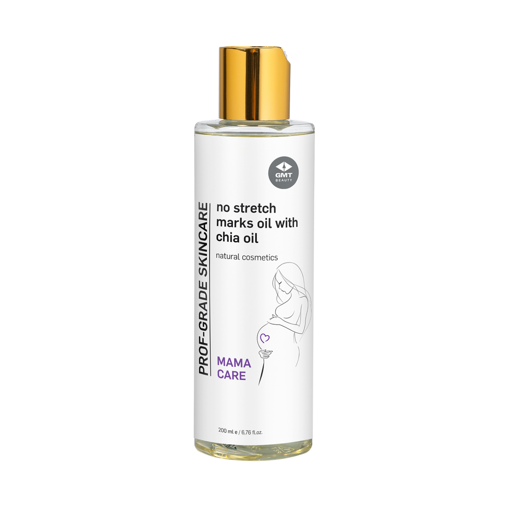 Eļļa ar čia sēklu ekstraktu striju veidošanās riska novēršanai (No stretch marks oil with chia oil)